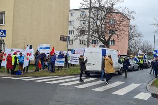 Protest pracowników wodociągowych w Poznaniu