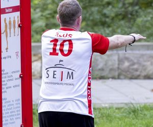 Były minister z PiS Robert Telus na siłowni