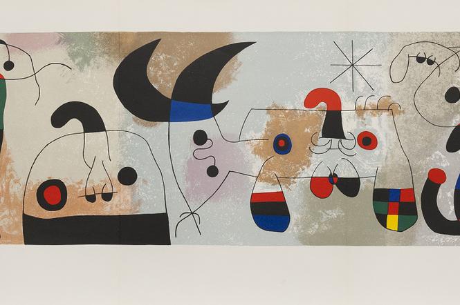 Joan Miro, Litografia z czasopisma Derriere le miroir, 1951, Muzeum Marca Chagalla w Witebsku