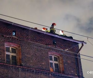 Pożar pustostanu w Chorzowie. 31-letni sprawca podpalenia usłyszał zarzuty