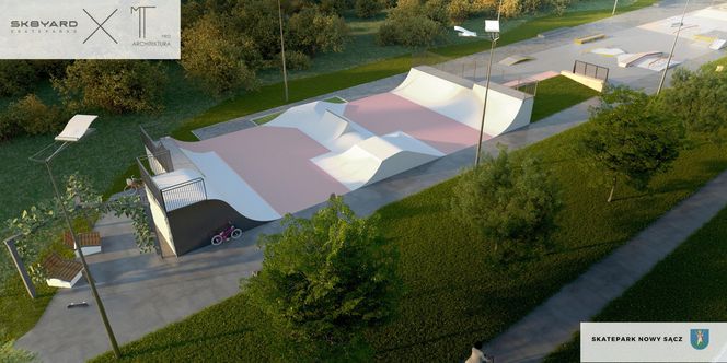 Projekt skateparku w Nowym Sączu 