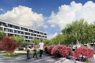 Plac centralny na Osiedlu Idea w Radomiu