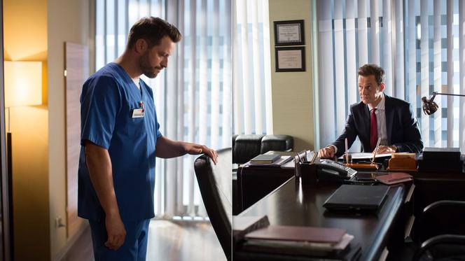 Na dobre i na złe, odcinek 714. Borys (Marcin Zacharzewski), Falkowicz (Michał Żebrowski)