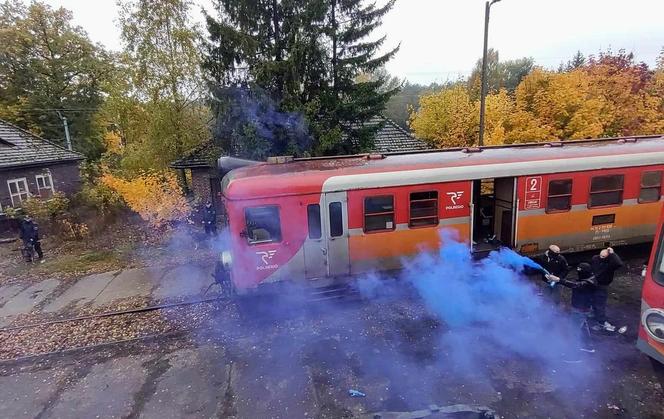 Ćwiczenia policji w Iławie. Pociąg Specjalny