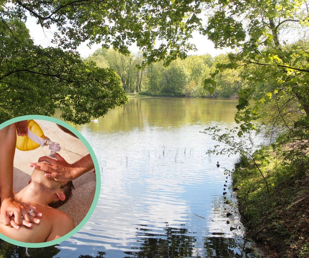 Bohaterska reanimacja w Parku Skaryszewskim. Rzucił się na pomoc tonącemu mężczyźnie