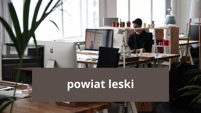 powiat leski – 17,2 proc.  