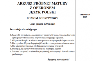 Próbna matura język polski 2016