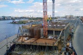 Budowa Morskiego Centrum Nauki w Szczecinie - kwiecień 2020