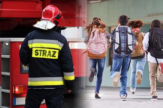 Strażacy ewakuowali szkołę podstawową. Jednemu z uczniów eksplodował plecak