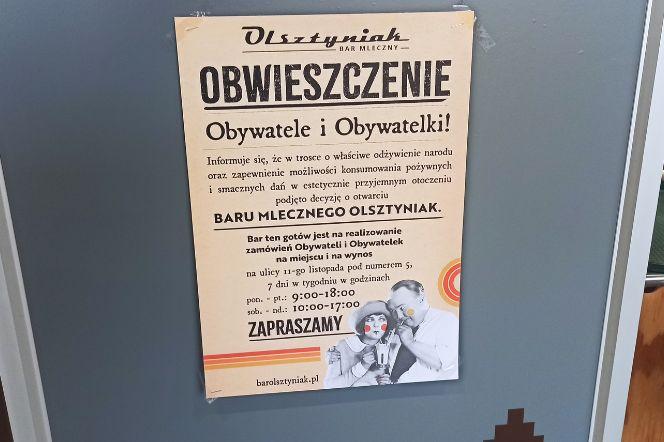 Nowy bar mleczny w Olsztynie. Zobacz, jak wygląda Olsztyniak [ZDJĘCIA]