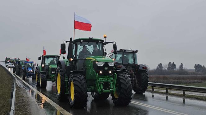 Protest rolników z Podkarpacia w Przeworsku