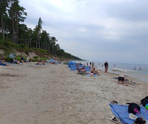 Badanie geologiczne na plaży w Lubiatowie. Budowa elektrowni jądrowej w gminie Choczewo