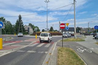 Zakaz wjazdu na rondo w Lubartowie 