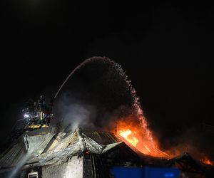 Pożar w Ząbkach.