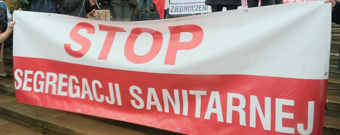 Lublin/Covid-19 - manifestacje przeciwników szczepień