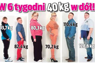 W 6 tygodni 40 kg w dół!