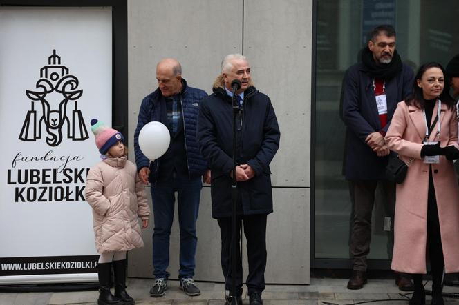 Odsłonięcie nowego koziołka w Lublinie. Oto Maciej!