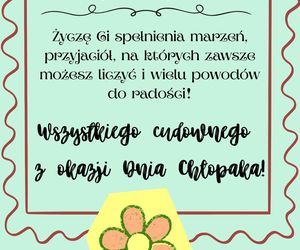 Kartka z życzeniami na Dzień Chłopaka