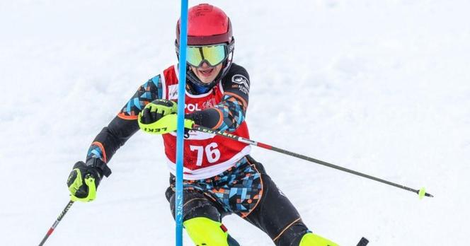Mistrzostwa Polski w narciarstwie alpejskim. Na podium Wojtek Przybyła ze Szczyrku