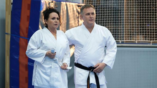 M jak miłość. Marysia (Małgorzata Pieńkowska), Artur Rogowski (Robert Moskwa)