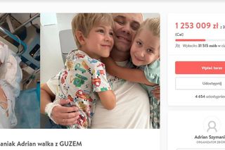 Żona chorego Adriana ze ŚOPW zaapelowała o pomoc. Na koncie zbiórki w dobę zebrano ponad milion!