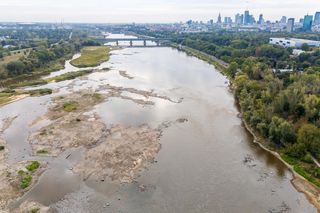 Wisła w Warszawie 27 sierpnia 2025 rano