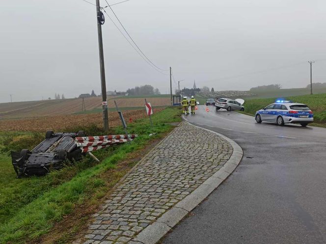 Kraksa w Osieku. Dziecko trafiło do szpitala