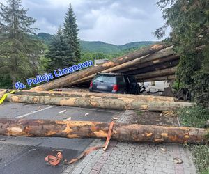 Wypadek w Laskowej w Małopolsce
