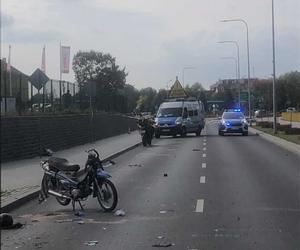 Tragiczny wypadek w Kętrzynie. Motorowerzysta zginął na miejscu