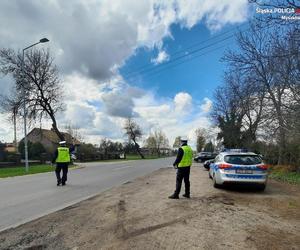 Kontrola prędkości przez policję śląską