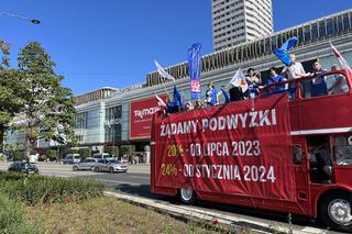Marsz budżetówki w Warszawie