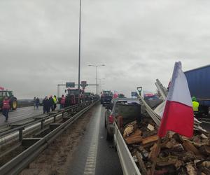 Protest rolników w Elblągu na S7