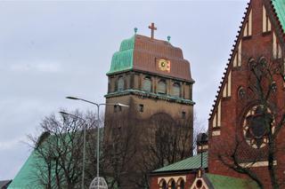 Zegar na wieży Sanktuarium NSPJ w Szczecinie