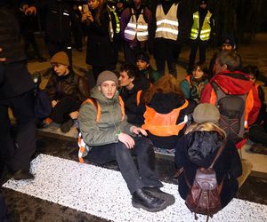 Blokada aktywistów z Ostatniego Pokolenia (27.11.2024)