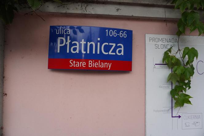 Ulica Płatnicza na Bielanach 