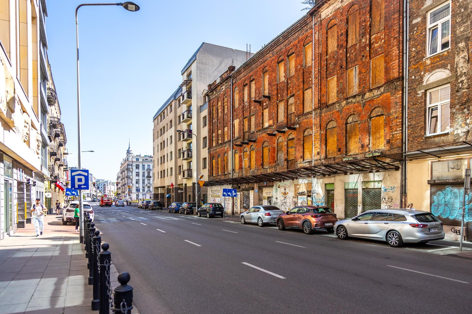 Ulica Okrzei w Warszawie przed przebudową