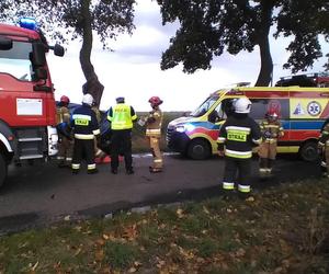 Lubieszewo: Wypadek osobówki. Kierowca trafił do szpitala [ZDJĘCIA]