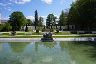 Różanka w Parku Planty po remoncie