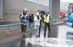 Białystok. Efektowne ćwiczenia straży pożarnej na Trasie niepodległości [ZDJĘCIA]