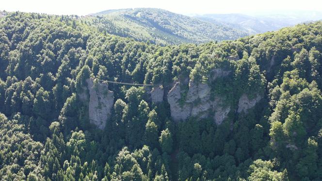 Niesamowity most linowy TYLKO DLA ODWAŻNYCH