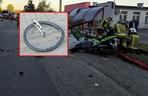Dramatyczny wypadek motocyklisty z rowerzystką