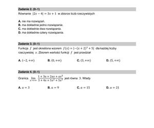 Matura matematyka poziom rozszerzony 2024 