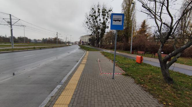 Przystanek-widmo z Torunia stał pusty trzy lata, teraz zniknął. Magistrat milczy.