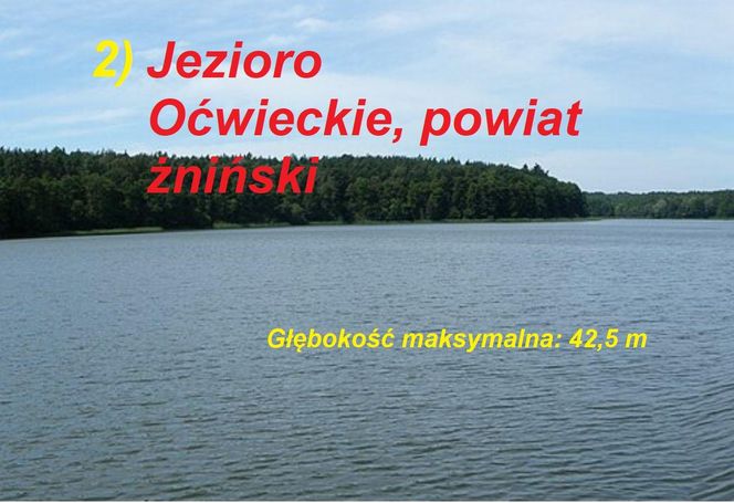 Ranking najgłębszych jezior kujawsko-pomorskiego