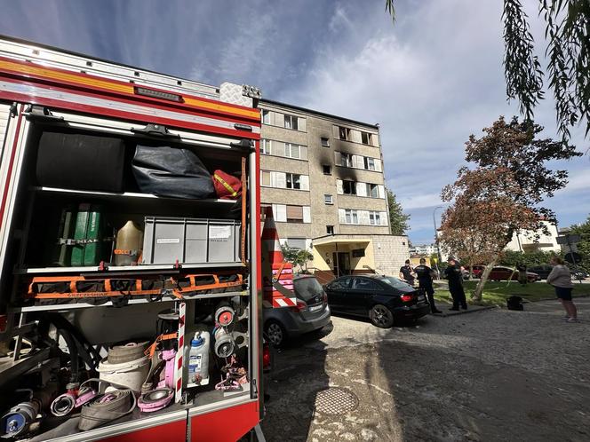 Pożar przy ulicy Matejki w Ostrowie. Sprawę wyjaśnia policja 