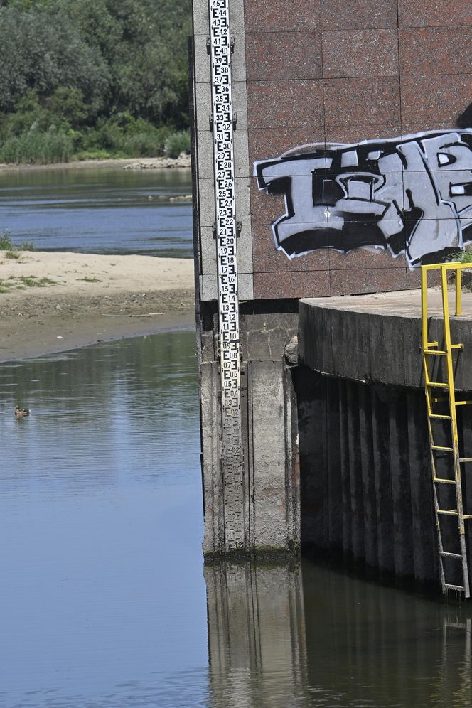 Niski stan wody w Wiśle