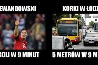 Lewandowski - 5 goli w 9 minut, tymczasem w Łodzi...