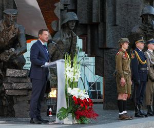81. rocznica Powstania Warszawskiego. Uroczystość na pl. Krasińskich (31.07.2025)