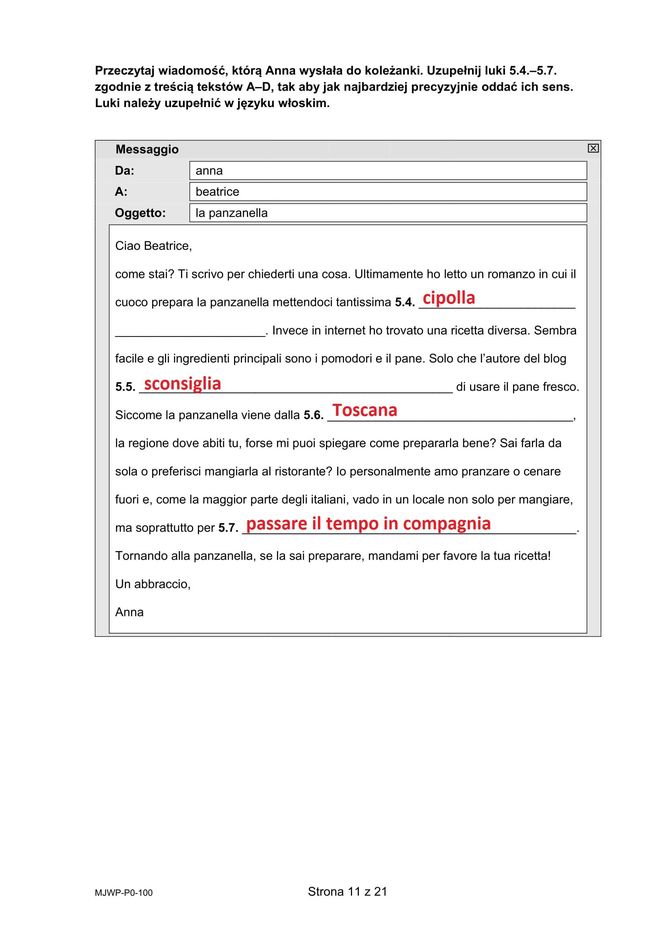 Matura 2025 włoski: ODPOWIEDZI do wszystkich zadań, gotowe rozwiązania matury z włoskiego - Formuła 2023 [7.05.2025]	