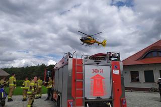 Wypadek w Milsku podczas prac polowych